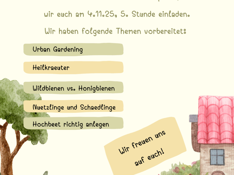 Green Yellow Playful Garden Illustration Daily Planner